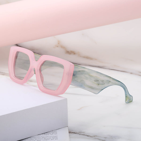 Wholesale IG Style Geometric PC Square Full Frame Women Sunglasses