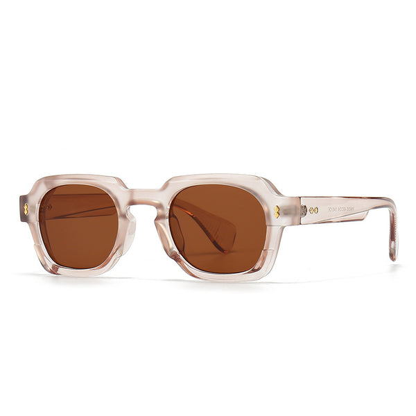 Wholesale Simple Style Gradient Color Solid Color PC Round Frame Full Frame Women Sunglasses