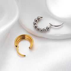 Wholesale 1 Piece Nose Rings & Studs Simple Classic Style Circle 316 Stainless Steel Plating - ChicMeto