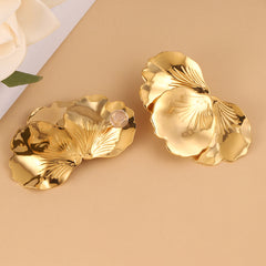 Wholesale 1 Pair French Style Butterfly 304 Stainless Steel 14K Gold Plated Ear Studs - ChicMeto