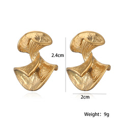 wholesale Retro Simple Classic Solid Color 304 Stainless Steel Ear Studs - ChicMeto