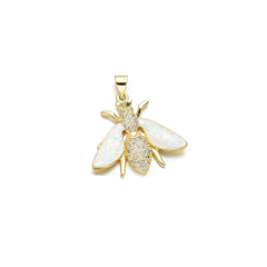 Wholesale 1 Piece Basic Bee Dragonfly Copper Plating Inlay Pendant Jewelry Accessories - ChicMeto