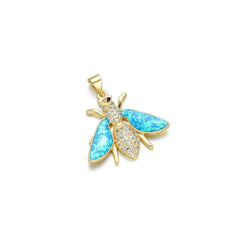 Wholesale 1 Piece Basic Bee Dragonfly Copper Plating Inlay Pendant Jewelry Accessories - ChicMeto