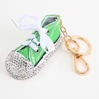 Wholesale 1 Piece Fashion Shoe Alloy Rhinestone Unisex Bag Pendant Keychain - ChicMeto