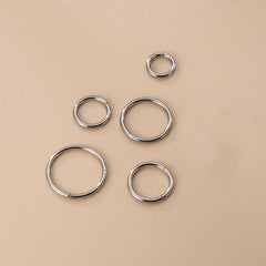 Wholesale 1 Piece Nose Rings Studs Fashion Circle Pure Titanium Plating - ChicMeto