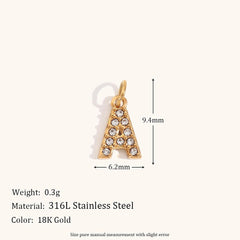 Wholesale 1 Piece Simple Style Letter Stainless Steel Plating Pendant Jewelry Accessories - ChicMeto