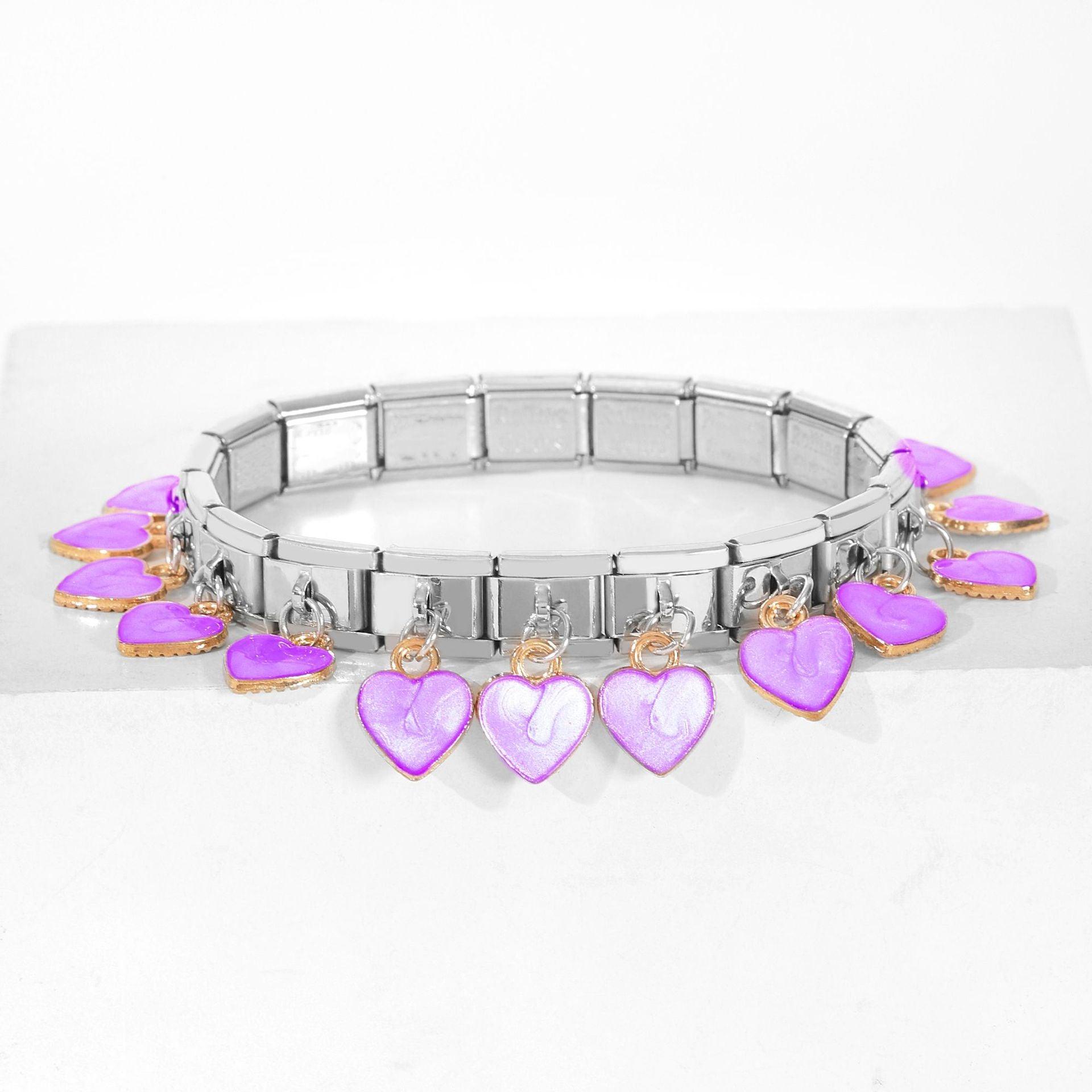 Wholesale 1 Piece Stainless Steel Heart Shape Polished Beads - ChicMeto