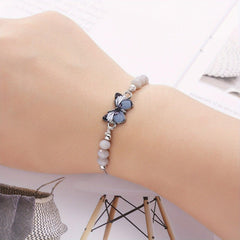 Wholesale 12pcs Butterfly Turtle Charm Bracelets Crystal Beads Adjustable for Summer - ChicMeto