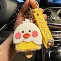 Wholesale Cartoon Style Animal Silica Gel Children Unisex Bag Pendant Keychain - ChicMeto