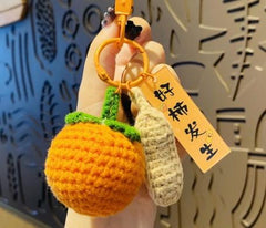 Wholesale Cartoon Style Fruit Plush Unisex Bag Pendant Keychain - ChicMeto