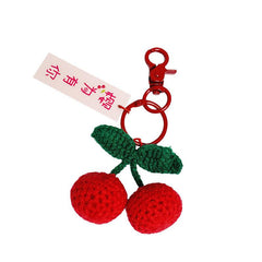 Wholesale Cartoon Style Fruit Plush Unisex Bag Pendant Keychain - ChicMeto