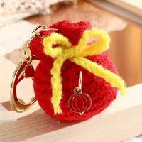 Wholesale Cartoon Style Fruit Plush Unisex Bag Pendant Keychain - ChicMeto