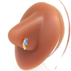 Wholesale Casual Heart Shape Stainless Steel Plating Inlay Zircon Nose Ring - ChicMeto