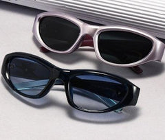 Wholesale Casual Solid Color PC Square Full Frame Women Sunglasses - ChicMeto