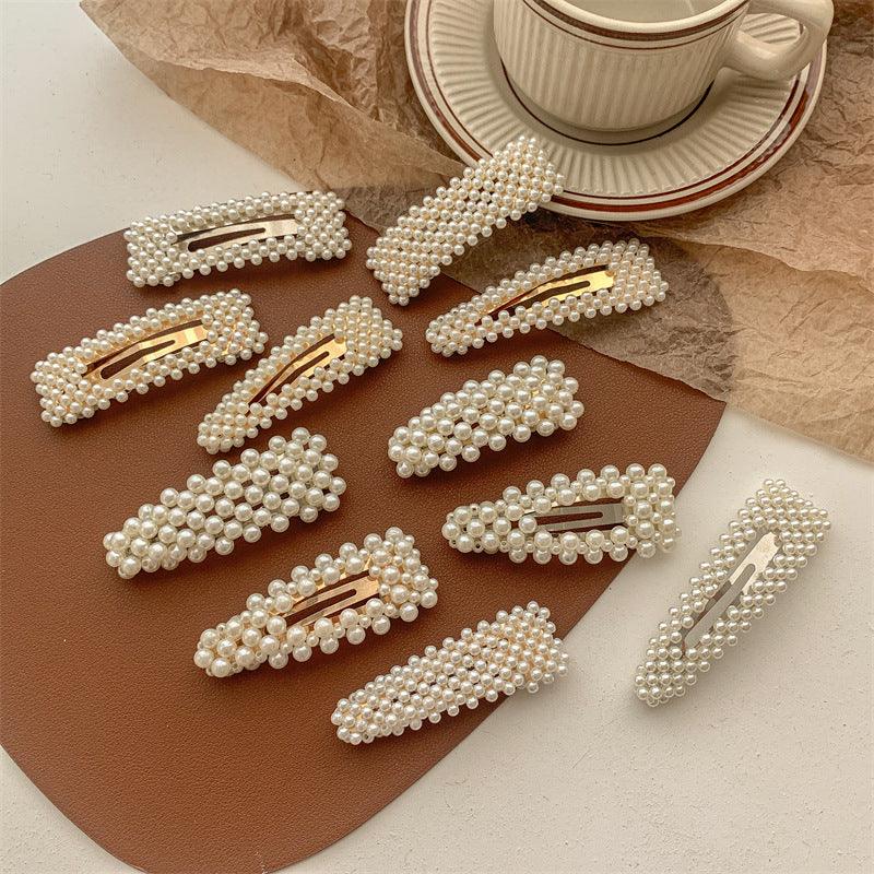 Wholesale Chinoiserie Gradient Color Artificial Pearl Hair Clip 1 Piece - ChicMeto