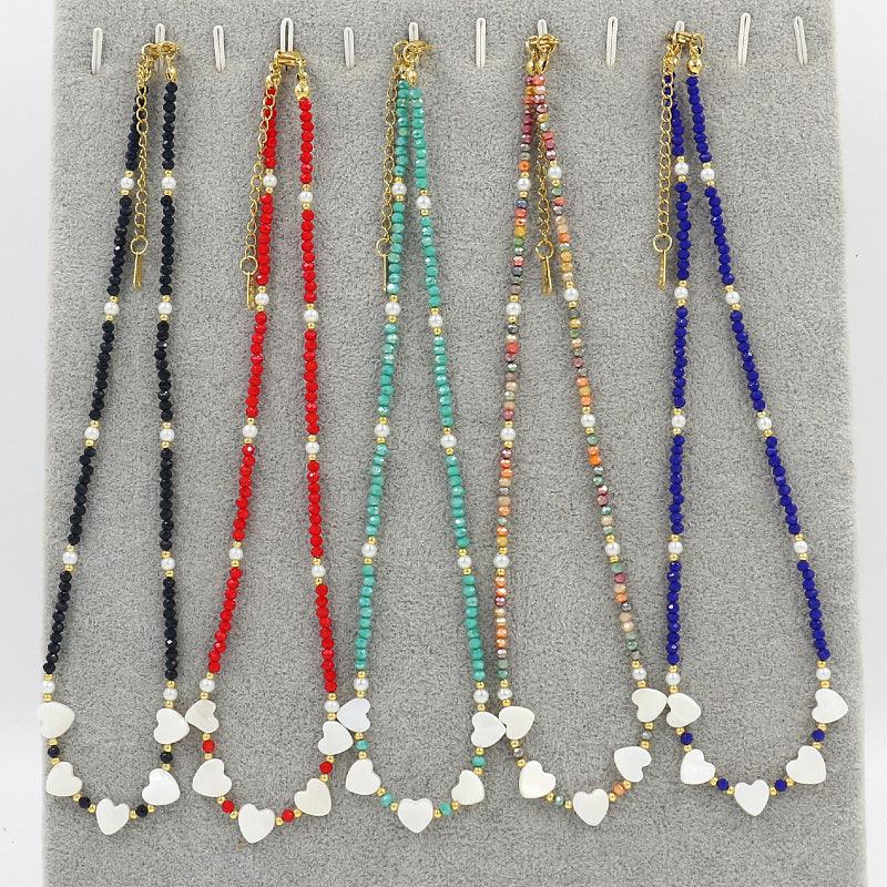 Wholesale Classic Round Shell Beaded Women's Necklace - ChicMeto