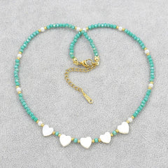 Wholesale Classic Round Shell Beaded Women's Necklace - ChicMeto