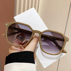 Wholesale Classic Style Solid Color PC Square Full Frame Women Sunglasses - ChicMeto