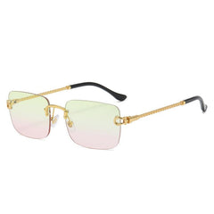 Wholesale Classic Style Square PC Square Frameless Women's Sunglasses - ChicMeto