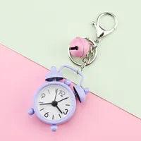 Wholesale Cute Alarm Clock Iron Plating Unisex Keychain - ChicMeto