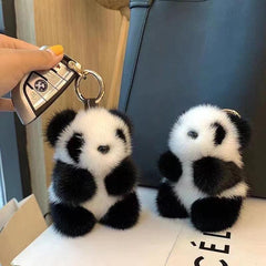 Wholesale Cute Panda Plush Bag Pendant Keychain - ChicMeto