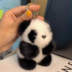 Wholesale Cute Panda Plush Bag Pendant Keychain - ChicMeto