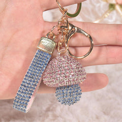 Wholesale Cute Pastoral Mushroom Artificial Crystal Women's Bag Pendant Keychain - ChicMeto