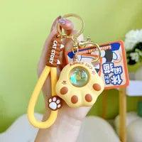 Wholesale Cute Paw Print PVC Women's Bag Pendant Keychain - ChicMeto