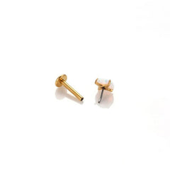 Wholesale Ear Cartilage Rings Studs Commute Round Pure Titanium Copper Inlay Gem for Elegant Look - ChicMeto