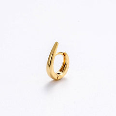 Wholesale Ear Cartilage Rings Studs Korean Style Round Heart Shape Copper Inlay Zircon - ChicMeto