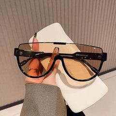 Wholesale Elegant Simple Style Solid Color PC Toad Glasses Full Frame Women's Sunglasses - ChicMeto