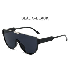 Wholesale Elegant Simple Style Solid Color PC Toad Glasses Full Frame Women's Sunglasses - ChicMeto