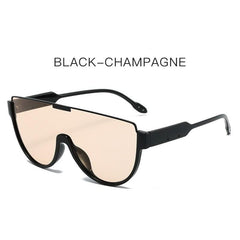 Wholesale Elegant Simple Style Solid Color PC Toad Glasses Full Frame Women's Sunglasses - ChicMeto