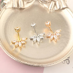 Wholesale Fashion Flower Stainless Steel Plating Belly Ring 1 Piece - ChicMeto