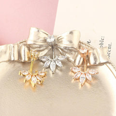 Wholesale Fashion Flower Stainless Steel Plating Belly Ring 1 Piece - ChicMeto