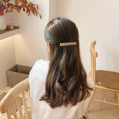 Wholesale Fashion Geometric Glass Metal Hair Clip 1 Piece - ChicMeto