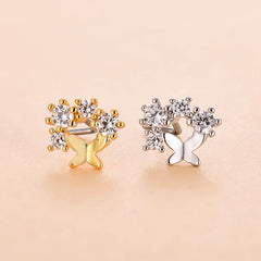 Wholesale Fashion Star Metal Plating Zircon Nose Studs 1 Piece - ChicMeto