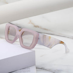 Wholesale IG Style Geometric PC Square Full Frame Women Sunglasses - ChicMeto