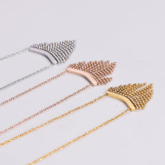 Wholesale IG Style Simple Style Tassel Stainless Steel Plating 18K Gold Plated Pendant Necklace - ChicMeto