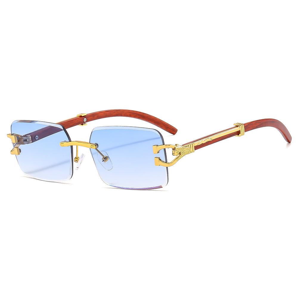 Wholesale IG Style Streetwear Animal PC Square Frameless Glasses - ChicMeto