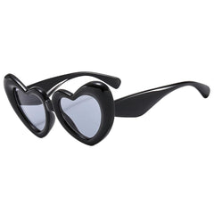 Wholesale IG Style Y2K Cartoon Style Heart Shape PC Special-shaped Mirror Full Frame Glasses - ChicMeto