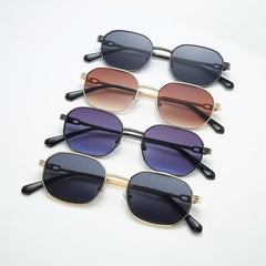 Wholesale INS Style Streetwear Solid Color AC Square Full Frame Women's Sunglasses - ChicMeto