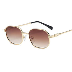 Wholesale INS Style Streetwear Solid Color AC Square Full Frame Women's Sunglasses - ChicMeto