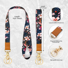 Wholesale New Fresh and Retro Printing Polyester Card Holder Lanyard - ChicMeto