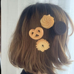 Wholesale Novelty Cookies Plastic Hair Clip - ChicMeto