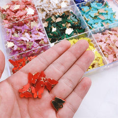 Wholesale Pack of 30 Alloy Acrylic Butterfly Pendants - ChicMeto