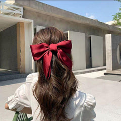 Wholesale Princess Bow Knot Satin Hair Clip - ChicMeto