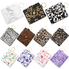 Wholesale Retro Solid Color PU Leather Unisex Bag Pendant Keychain - ChicMeto