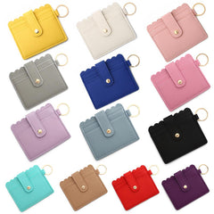 Wholesale Retro Solid Color PU Leather Unisex Bag Pendant Keychain - ChicMeto