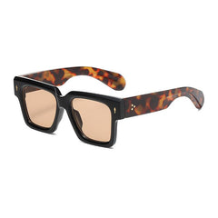 Wholesale Retro Streetwear Geometric PC Square Full Frame Women's Sunglasses - ChicMeto